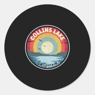 Collins Lake California Colorful Scene Ronde Sticker