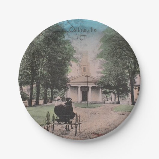 Collinsville Congregational Church Paper Bord (Voorkant)