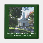 Collinsville Congregationele kerk Magneet (Voorkant)
