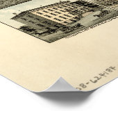 Collinsville Connecticut 1878 Antiek Panorama Poster (Hoek)