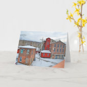 Collinsville Connecticut Notecard Kaart (Gele Bloem)