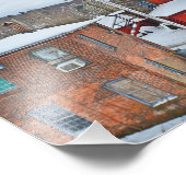 Collinsville Factory Buildings Foto Print Afdruk (Hoek)