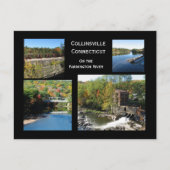Collinsville op de Farmington rivier Briefkaart (Voorkant)