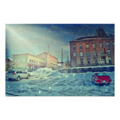 Collinsville Snowscene Fotouitbreiding Foto Afdruk (Voorkant)