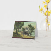Collinsville Train Depot Notecard Kaart (Gele Bloem)