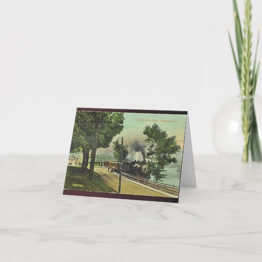 Collinsville Train Depot Notecard Kaart (Voorkant)