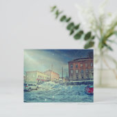 Collinsville Winter Scene Briefkaart (Staand voorkant)