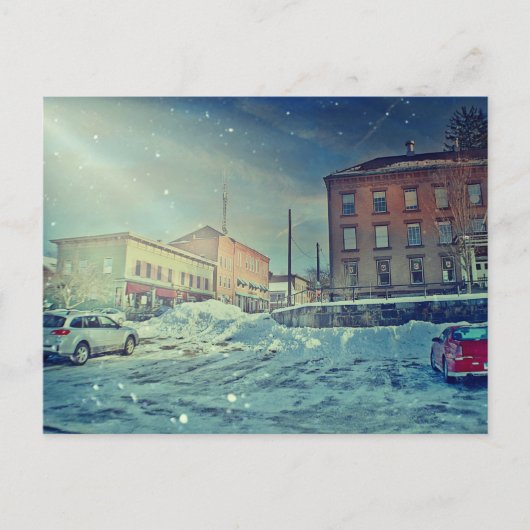 Collinsville Winter Scene Briefkaart (Voorkant)