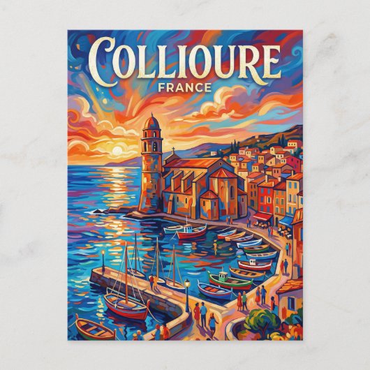 Collioure Frankrijk Briefkaart (Voorkant)