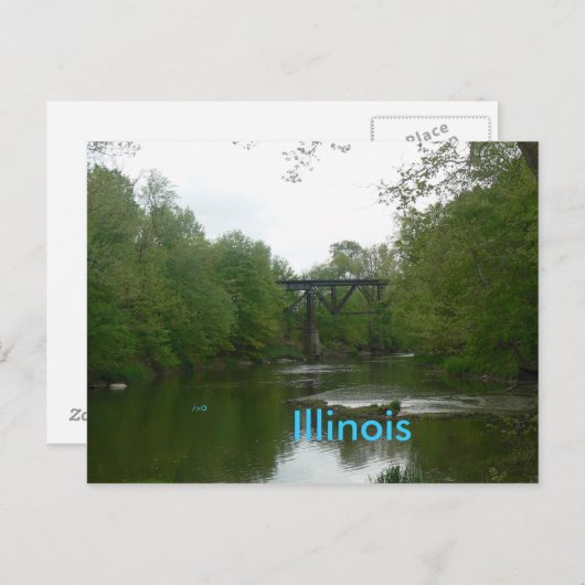 Collisontrestle Illinois Briefkaart (Voorkant / Achterkant)