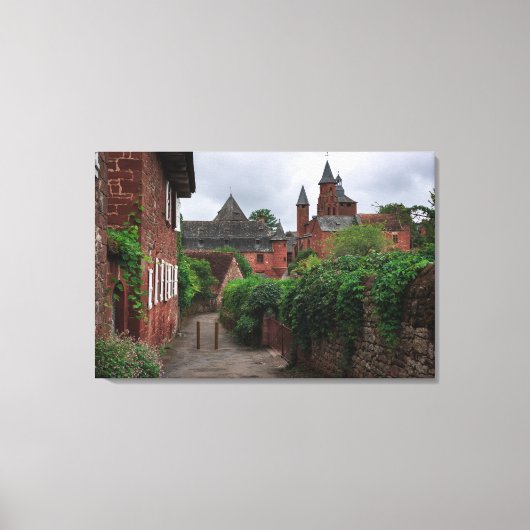 Collonges-la-Rouge, de rode dorpsdoek print (Voorkant)