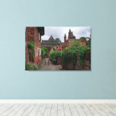 Collonges-la-Rouge, de rode dorpsdoek print (Insitu (Houten vloer))