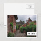 Collonges-la-Rouge, Frans briefkaart witte lijst (Voorkant / Achterkant)