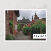 Collonges-la-Rouge, Frans briefkaart witte lijst (Voorkant)