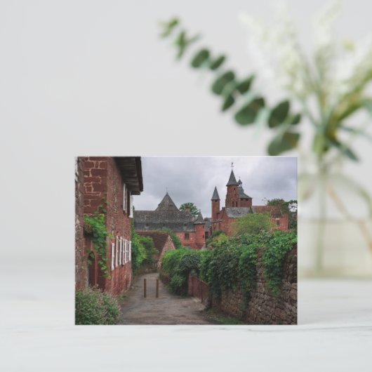 Collonges-la-Rouge, het briefkaart van het rode do (Staand voorkant)