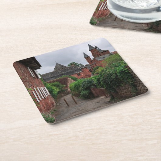 Collonges-la-Rouge, het onderzetter van het rode d (Schuin)