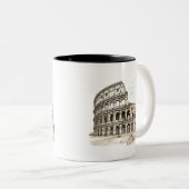 colloseum tweekleurige koffiemok (Voorkant rechts)