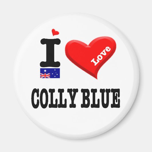 COLLY BLUE - I Love Magneet (Voorkant)