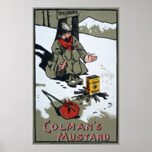 Colman's warme mosterd, 1900 poster