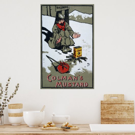 Colman's warme mosterd, 1900 poster (Keuken)