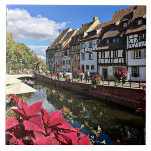 Colmar Alsace Frankrijk foto Tegeltje