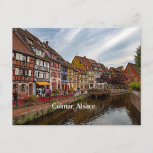 Colmar, Elzas, Frankrijk schilderachtig foto Briefkaart
