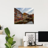 Colmar, Elzas, Frankrijk schilderachtig foto Poster (Thuiskantoor)