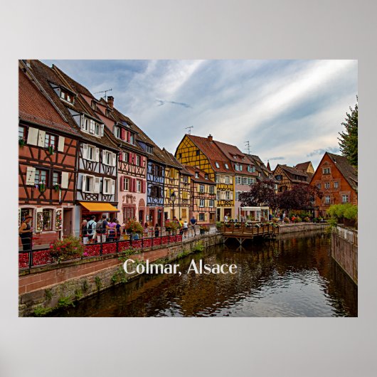 Colmar, Elzas, Frankrijk schilderachtig foto Poster (Voorkant)