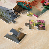 Colmar France Alsace Watercolor Travel Custom Text Legpuzzel (Zijkant)