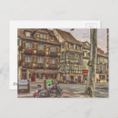 Colmar France Europe Art Briefkaart (Voorkant / Achterkant)
