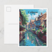 Colmar France Kunst Vintage Reizen Briefkaart (Voorkant / Achterkant)