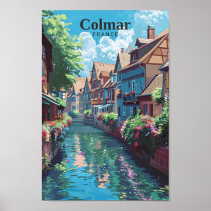 Colmar France Kunst Vintage Reizen Poster