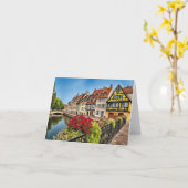 Colmar France Waterverf Kaart (Gele Bloem)