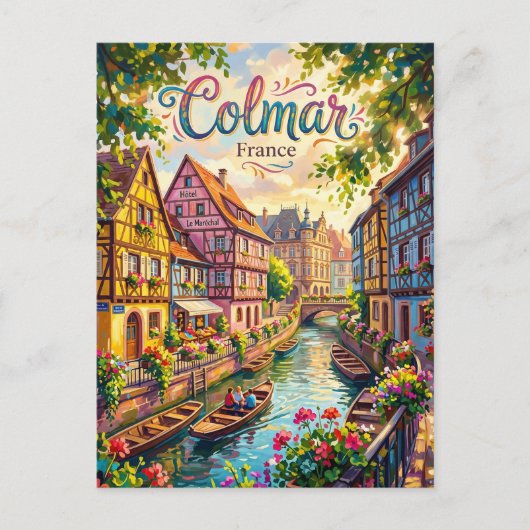 Colmar Frankrijk Briefkaart (Voorkant)
