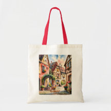 Colmar Frankrijk Elzas Aquarel Reis Maatwerk Tekst