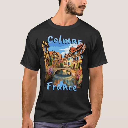 Colmar Frankrijk Half-Timbered Charm T-shirt (Voorkant)