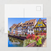 Colmar, Frankrijk Petite Venice Waterkanaal Briefkaart (Voorkant / Achterkant)