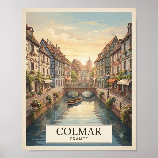 Colmar Frankrijk Reisposter uit het verleden Poster (Voorkant)