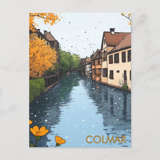 Colmar Frankrijk Reizen Briefkaart (Voorkant)
