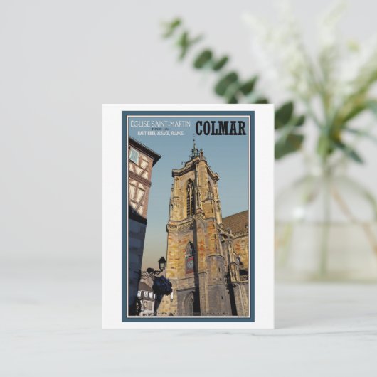 Colmar - St Martins Church Briefkaart (Staand voorkant)