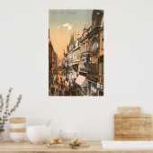 Cöln am Rhein - Keulen - Hohe Straße Poster (Keuken)