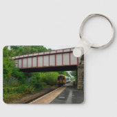 Colne Bound Trein die het Burnley Barracks Railway Sleutelhanger (Voorkant)