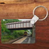 Colne Bound Trein die het Burnley Barracks Railway Sleutelhanger (Voorkant)