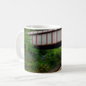 Colne Bound Trein Vertrekkend uit Burnley Barracks Koffiemok (Voorkant links)