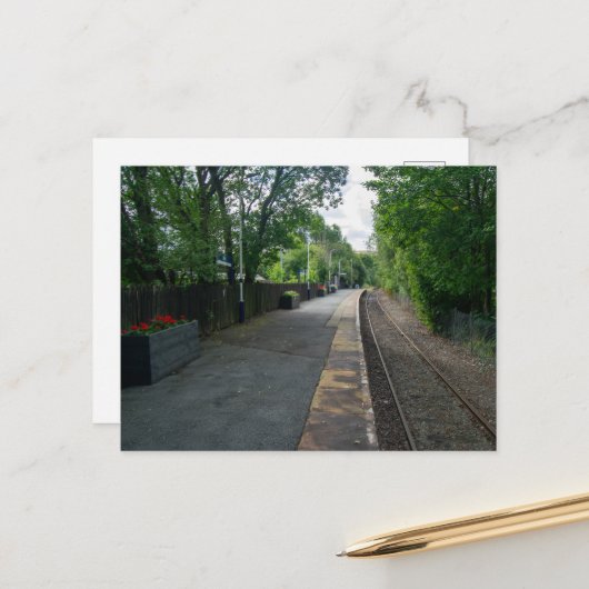 Colne Railway Station, Lancashire Briefkaart (Voorkant / Achterkant in situ)