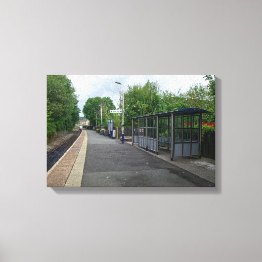 Colne Railway Station, Lancashire Canvas Afdruk (Voorkant)