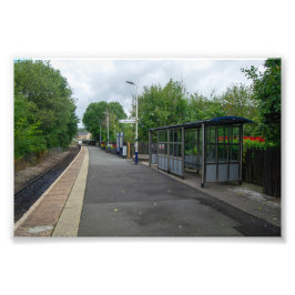 Colne Railway Station, Lancashire Foto Afdruk
