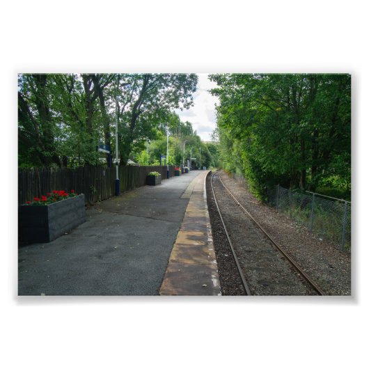 Colne Railway Station, Lancashire Foto Afdruk (Voorkant)