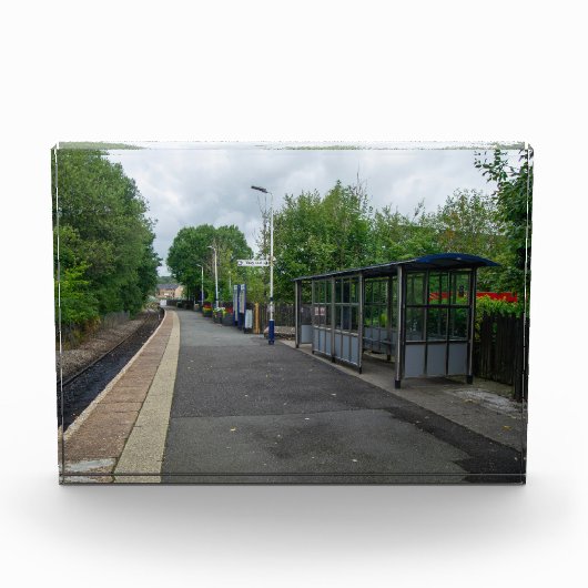 Colne Railway Station, Lancashire Fotoblokken (Voorkant)