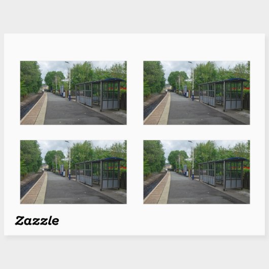 Colne Railway Station, Lancashire Rechthoekige Sticker (Vel)